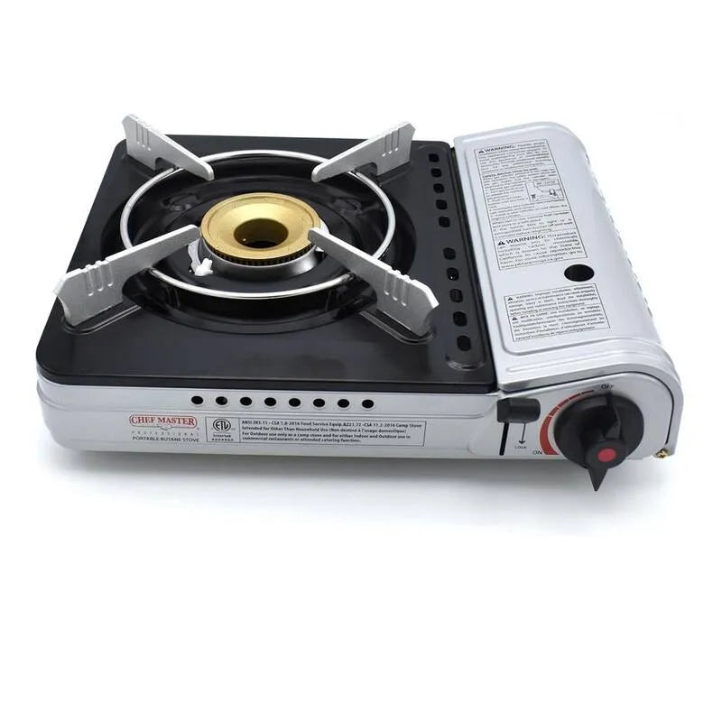 Gas Kochfeld 1-Burner, 12 in., Edelstahl, versiegelte Verbrennungsgegenplatte Kochfläche, Gaskochfelder