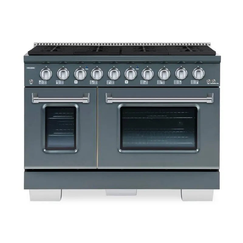 Burners Freistehender Doppelofen 8-Burners, 48 in., 7031 W, BOLD, Chrome