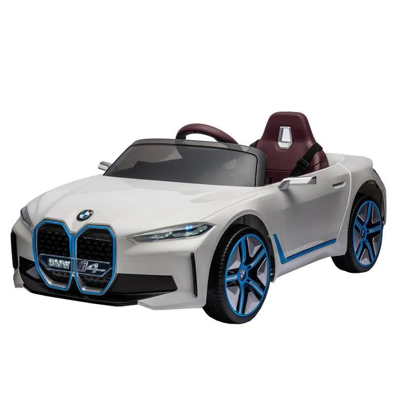 3-Stufen 2. 4G 12-Volt, 2, 4G, 3-Gang, Fernbedienung, 3-Gang einstellbar, Elektroauto für Kinder, Power Display in Weiß