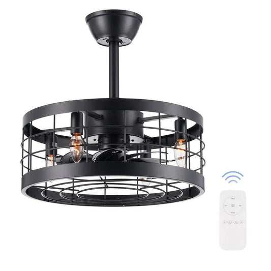 Deckenventilator, 18 in., Fernbedienung, Innen, Timer, Schwarz