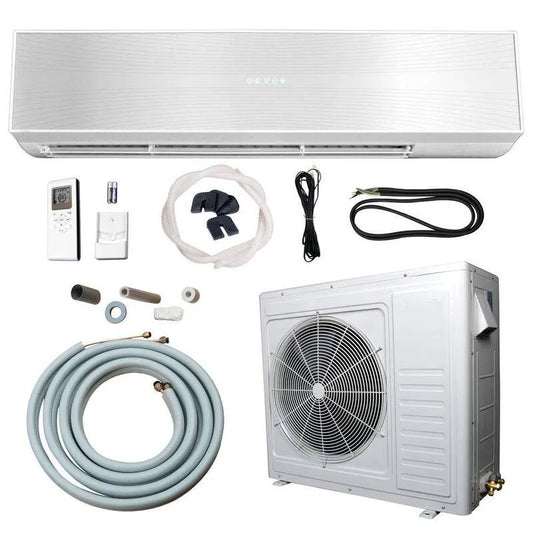 kanalloses Mini-Split-System, 2 Tonnen, 24000 BTU, Heiz- und Kühl-HVAC-System, 24,000 BTU