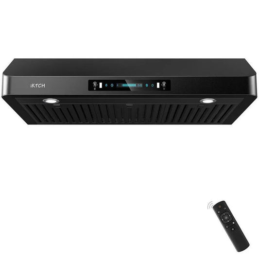 Dunstabzugshaube 900CFM, 30 in., 4-Stufen, Edelstahl, Unter Kabinett, Schwarz