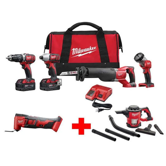 Milwaukee 4-Werkzeug Vakuumreiniger, schnurloses Design, kompaktes tragbares Design, 18V, M18