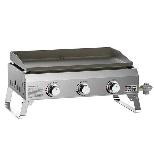 Brenner Tragbarer Propangasgrill 3-Burner, Kompakt Tragbarer Entwurf, Flüssigpropan, Außen, Silber