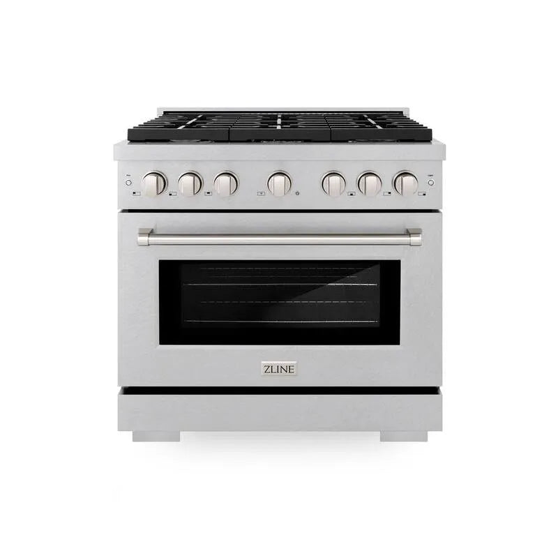 Burner Dual Fuel Herd 6-Burner, 36 in., Edelstahl, Konvektionskochen, Paramount, Fingerabdruckresistenter Edelstahl, Dual-Fuel-Herde mit einem Backofen