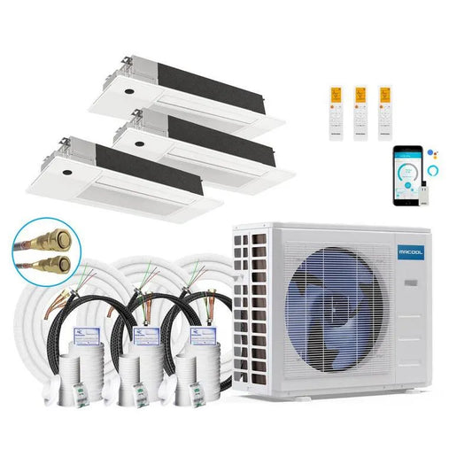 MRCOOL 3-Ton kanalloses Mini-Split-System, 21. 5 SEER, 36000 BTU, 75ft, 3-Zone, 18K, 36,000 BTU, 35,75ft
