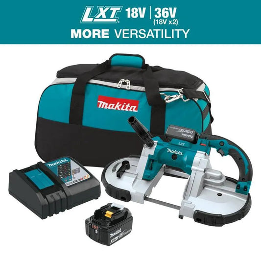 Makita 5. 0Ah Lithium-Ionen-Kabellos Tragbare Band Säge-Kit, Schnurlos Design, Kompakt Tragbares Design, 18V, 5.0Ah
