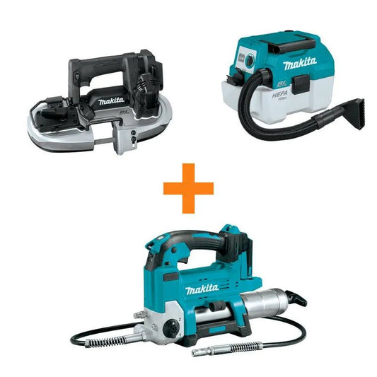 Makita Vakuumreiniger, 18V, kompaktes tragbares Design, bürstenlos, Schwarz, Portable Band Sägen