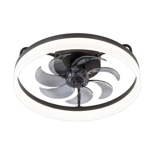 Deckenventilator, 19 in., Innen, Schwarz, ferngesteuerte Luftzirkulation, Deckenventilatoren mit Beleuchtung