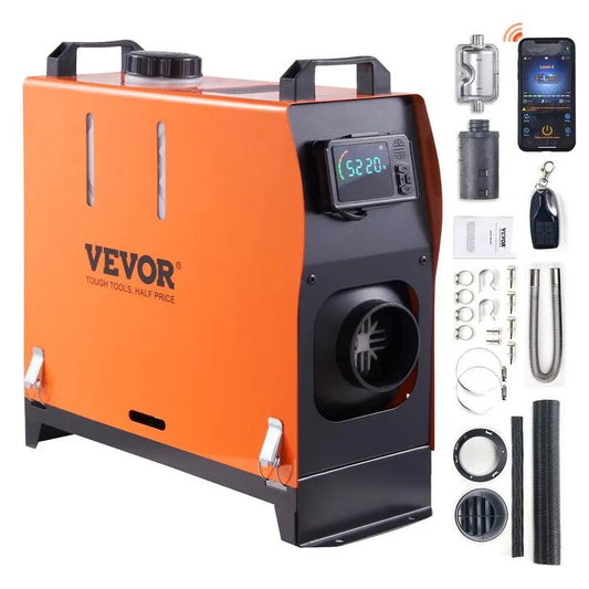 Raumheizung BTU 12V, 27296 BTU, 8KW, Bluetooth, Diesel, Innenbereich, 27,296 BTU