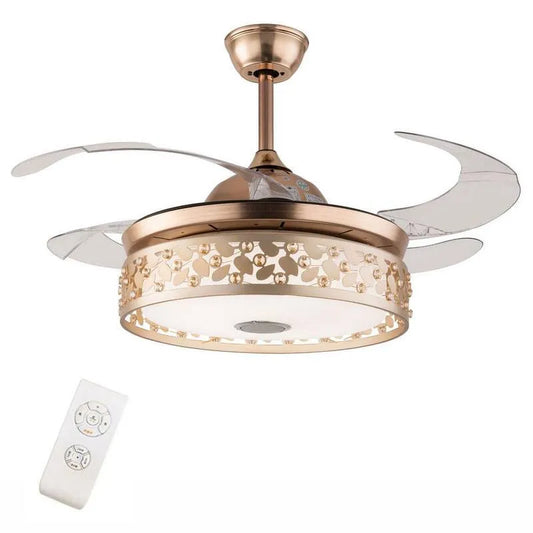 Deckenventilator, 42 in., Innen, mit Fernbedienung, Gold, ferngesteuerte Luftzirkulation, Deckenventilatoren mit Beleuchtung