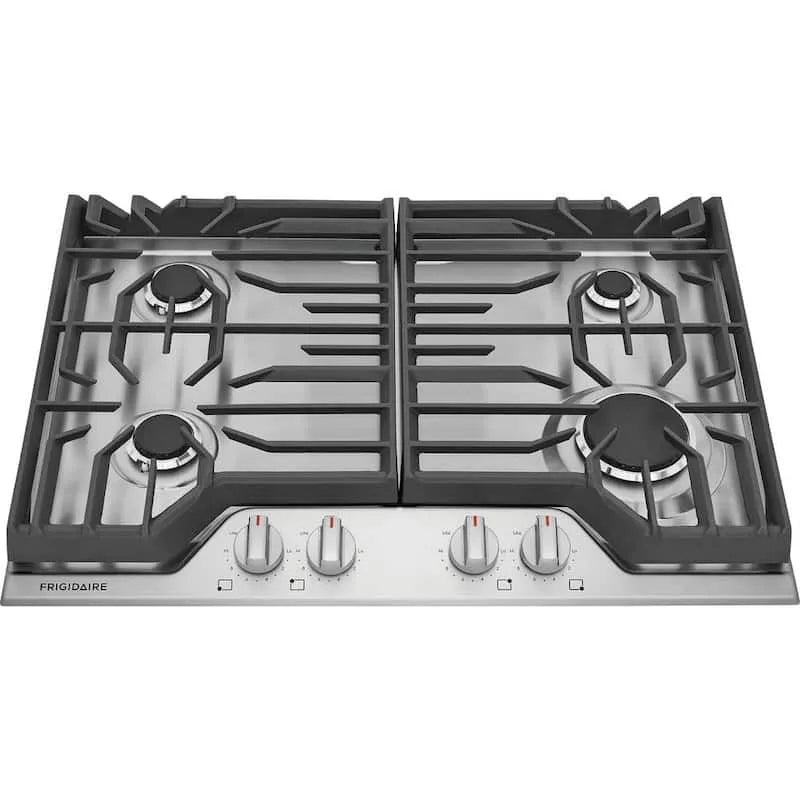 Frigidaire 4-Burner Gas Kochfeld, Edelstahl, 30 in., einschließlich Quick Boil und Simmer Burner