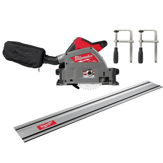 Milwaukee FUEL 18V M18, 6-1/2 in., 55 in., kabellos Design, Track Saw Guide Rail & Track Clamps, bürstenlos