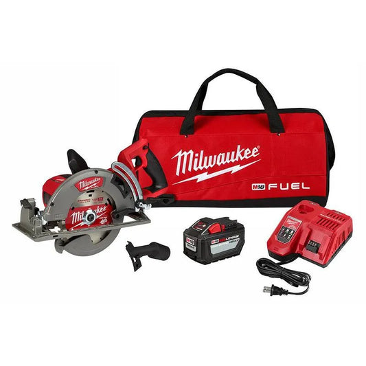 Milwaukee FUEL 18V M18 Schnurloser hinterer Griff kreisförmiges Säge-Kit, Schnurlos-Design, 7-1/4 in., 12. 0 Ah, 12.0 Ah