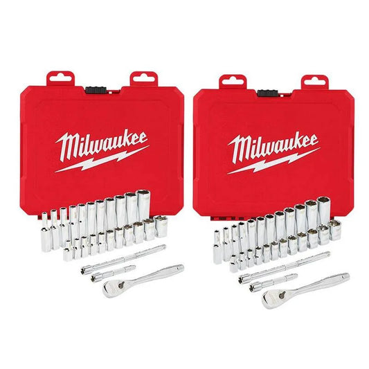 54 Teile Milwaukee 54-Stück metrische Ratsche und Socket Mechanik Werkzeug, 1/4 in.