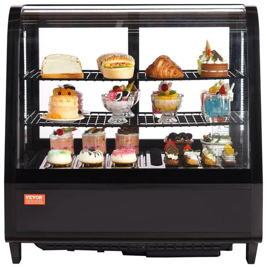 Kühlschrank 2-Tier, 3, 5 cu ft, 100 l, gekühltes Displaygehäuse 3, 5 cu, kommerzielles Design, 3.5 cu. ft