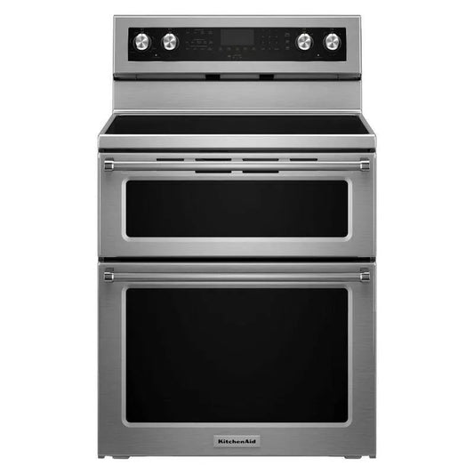 KitchenAid Electric Herd, 6, 7 cu. ft, 5 Brenner, Edelstahl, Selbstreinigung, Konvektionskochen, 6.7 cu. ft