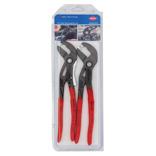 KNIPEX, 2 Teile 2-Stückschlauchklemme/Klickklemmen-Set, Rot, Professionelle & Industrial Werkzeug Sets