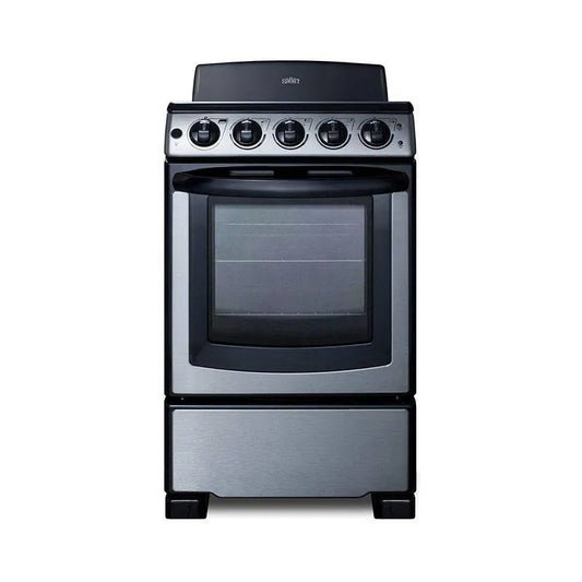 Electric Herd, 20 in., 2. 3 cu ft, 4 Element 2. 3 cu, Edelstahl, 2.3 cu. ft