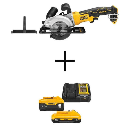 DEWALT 6. 0Ah, 20V, 2 in., Kreissäge, Schnurloses Design, ATOMIC 20V MAX Schnurlose Bürste ohne 4-1/2 in., 6.0Ah, 4.0Ah