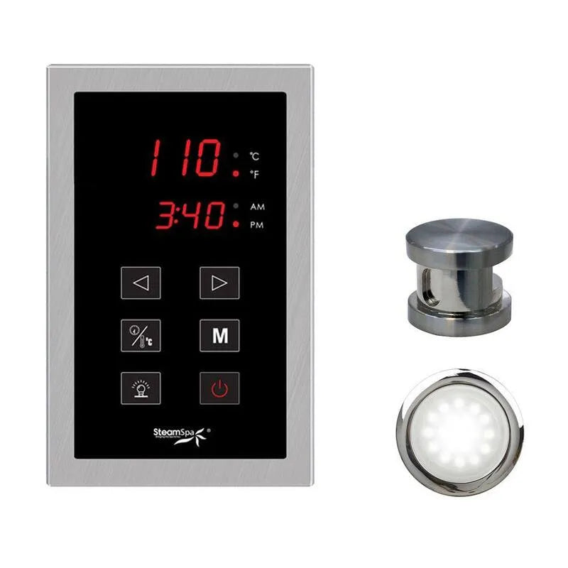 Indulgence Touch Panel Steuerung Kit, gebürstetes Nickel, Touch Panel Steuerung Kit in gebürstetem Nickel