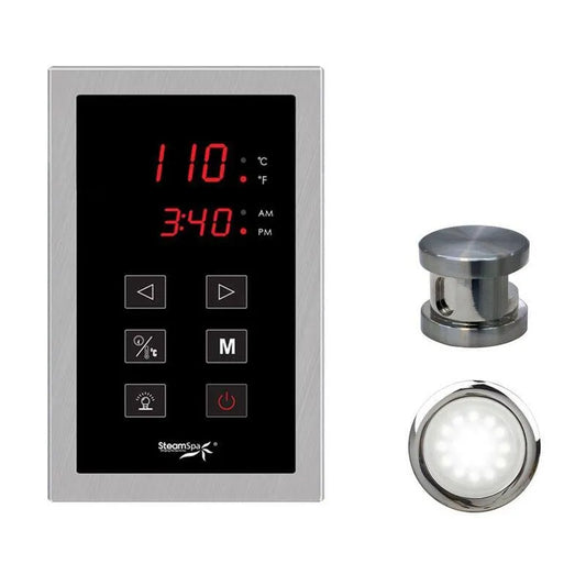 Indulgence Touch Panel Steuerung Kit, gebürstetes Nickel, Touch Panel Steuerung Kit in gebürstetem Nickel