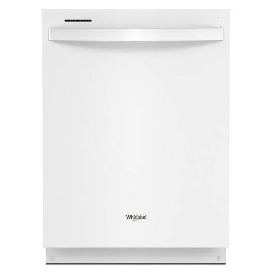 Whirlpool 24 in. Weiß Top Steuerung Eingebaute großer Spülraum Geschirrspüler mit Third Level Korb, 47 dBA