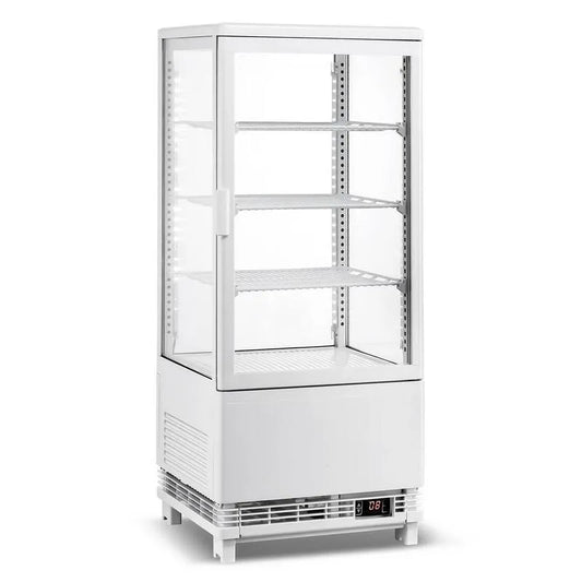 Garvee, 17 in. 2. 8 cu. ft. Kühlgehäuse Auftisch Display Kühlschrank in Weiß, Gewerbekühlschränke, 2.8 cu. ft
