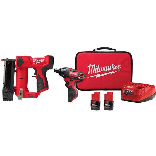 Milwaukee 23GA Hex Schraubendreher Kit, Schnurloses Design, 12V, 1/4 in., Ladegerät und Werkzeugtasche, M12, 1. 5Ah, 1.5Ah