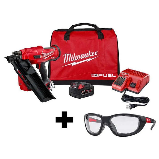 Milwaukee 18-Volt-Lithium-Ionen-Bürstenloser Rahmennagelsatz, 3-1/2 in., M18, 30, Transparent, Rahmen Nailers