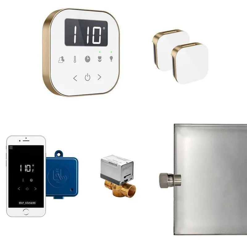 Max Package Weiß in gebürsteter Bronze, AirButler