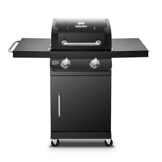 Brenner Propan Gasgrill 2-Burner, Flüssigpropan, Premier, Schwarz