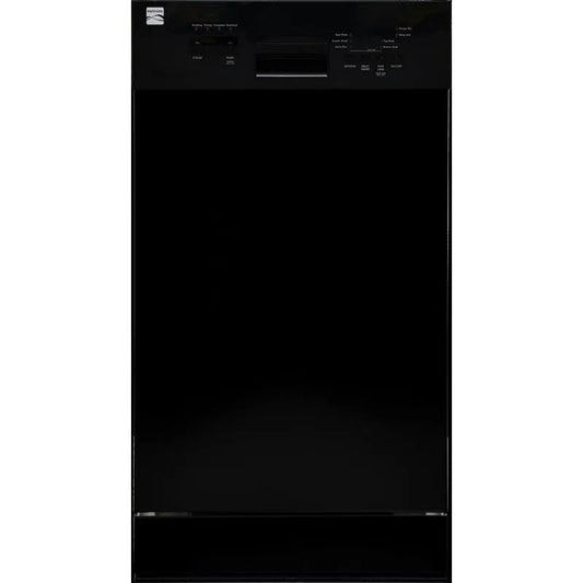 KENMORE, Standard eingebaute Geschirrspüler in Schwarz mit abnehmbarem 3rd Korb und TurboDry, Einbaugeschirrspüler, 18 in