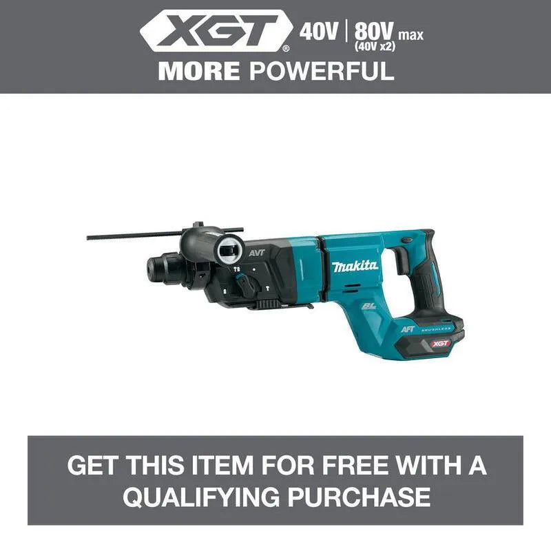 Makita, 40V, 1-1/8 in., Werkzeug Only, AWS Capable, Bohrhammer, kabellos Design, bürstenlos