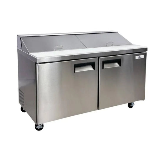 Kühlschrank, Cooler Depot, 60, 25 in. W 15 cu ft. Kommerzielle Food Prep Sandwich Tisch Kühler in Edelstahl, Gewerbekühlschränke, 60.25 in, 15 cu. ft