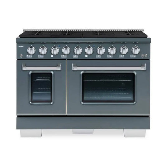 Burners Freistehender Doppelofen 8-Burners, 48 in., 7031 W, BOLD, Chrome