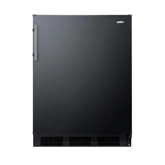 Summit Appliance, 24 in. W 5, 5 cu. ft Mini-Kühlschrank in Schwarz ohne Gefrierschrank, Minikühlschränke, 5.5 cu. ft