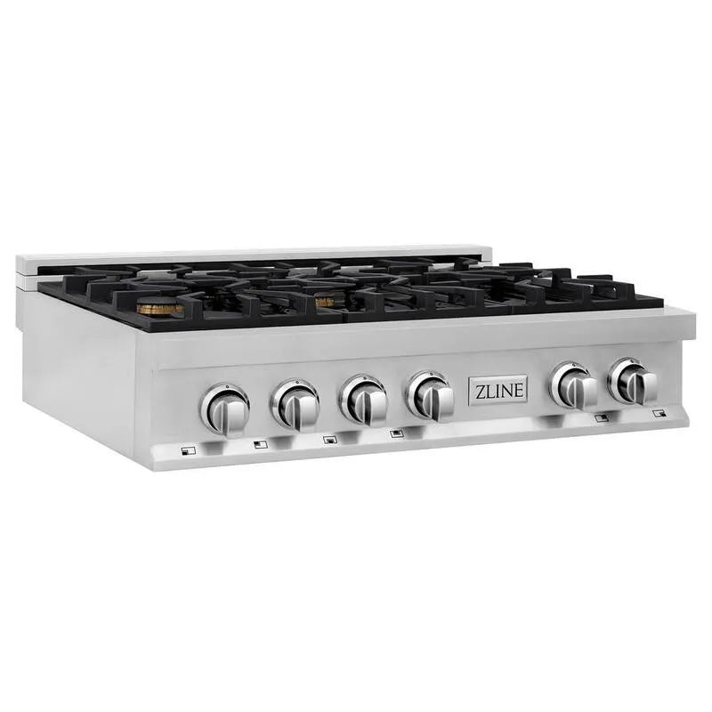 Gas Kochfeld, 36 in., 6 Burner, Edelstahl, Sealed-Burner Auftisch Cooking Surface, Gaskochfelder