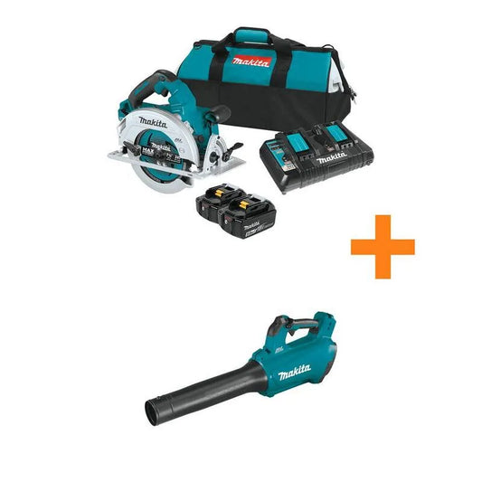 Makita 5. 0Ah Kreissäge Kit, 459 CFM, 18V, 36V, 7-1/4 in., 18V X2 LXT, bürstenlos, 5.0Ah