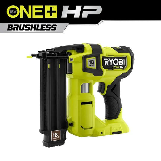RYOBI 18-Gauge, 18V, kabellos Design, Werkzeug Only, ONE+ HP 18V bürstenlos kabellos AirStrike Brad Nailer