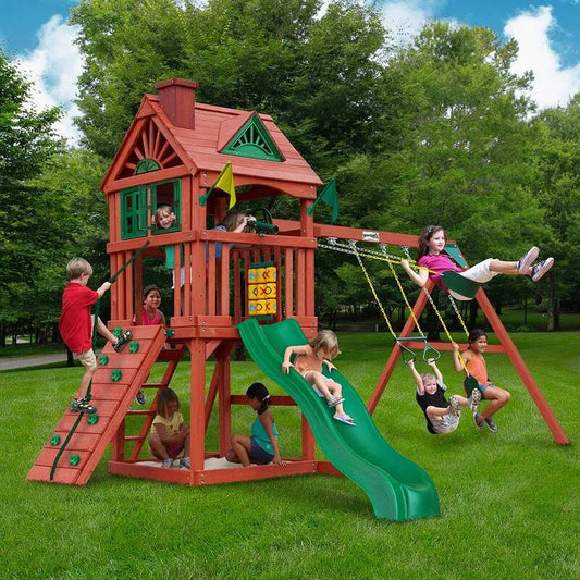 Swing Set, Garten, Sandbox, Rock Wall und Backyard Playset Zubehör