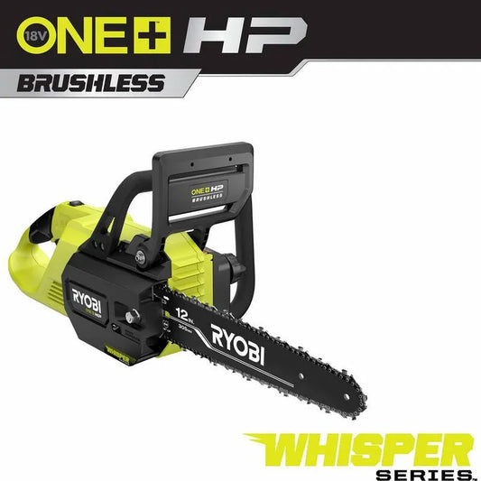 RYOBI Series 12 Kettensäge, 18V, 12 in., Werkzeug Only, bürstenlos Whisper Series