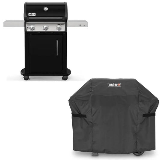 Weber E-315 Brenner Flüssigpropangasgrill, 3-Burner, Schwarz, Propan-Grills