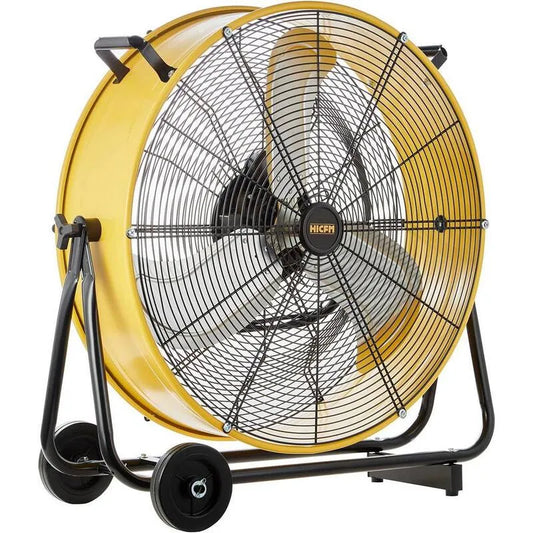 3-Stufen Industrielles Trommelventilator 8800 CFM Hochgeschwindigkeits-für hohe Beanspruchung-Metall-Luftzirkulator mit Rollen, 8800 CFM, 24 in.