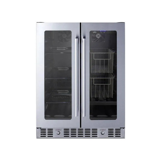 Kühlschrank, 24 in., 4. 6 cu. ft, Edelstahl, Dual-Basket Cooking, 4.6 cu. ft