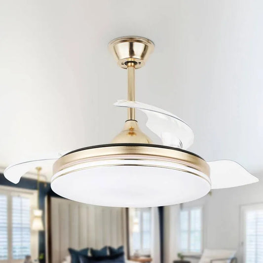 Deckenventilator 6-Stufen, 42in, Fernbedienung, Farbänderung, Cotta, Innenbereich, Französisch Gold